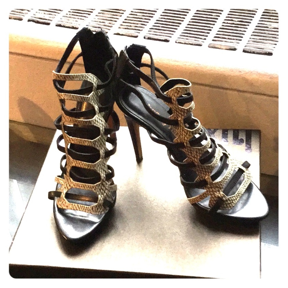 Snake skin shoes